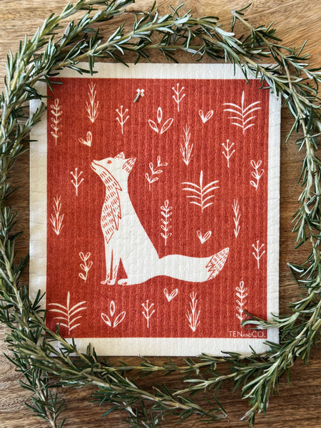 Ten and Co. Swedish Sponge Cloths - 5 Pack Winter Forest