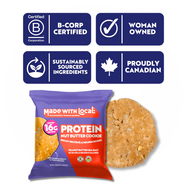 Made with Local Protein Cookies - Case of 12 🇨🇦