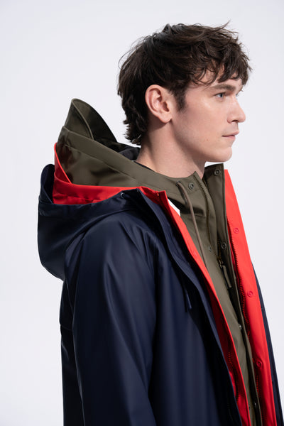 Kombi Men's Drizzle 3/4 Length Waterproof Rain Jacket 🇨🇦