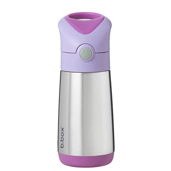 b.box Insulated Straw Cap Stainless Steel Water Bottle - 350ml