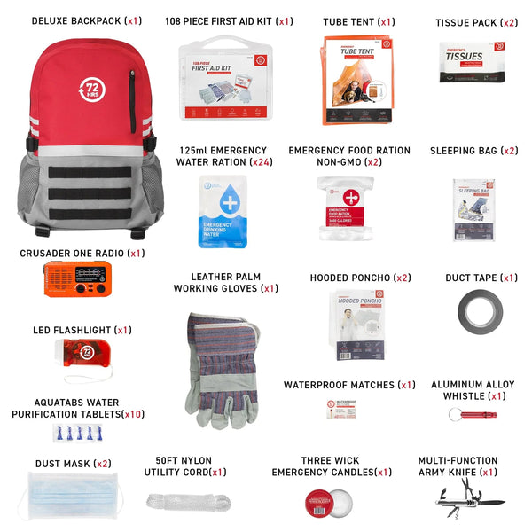 72HRS Deluxe 2-Person Emergency Survival Kit 🇨🇦