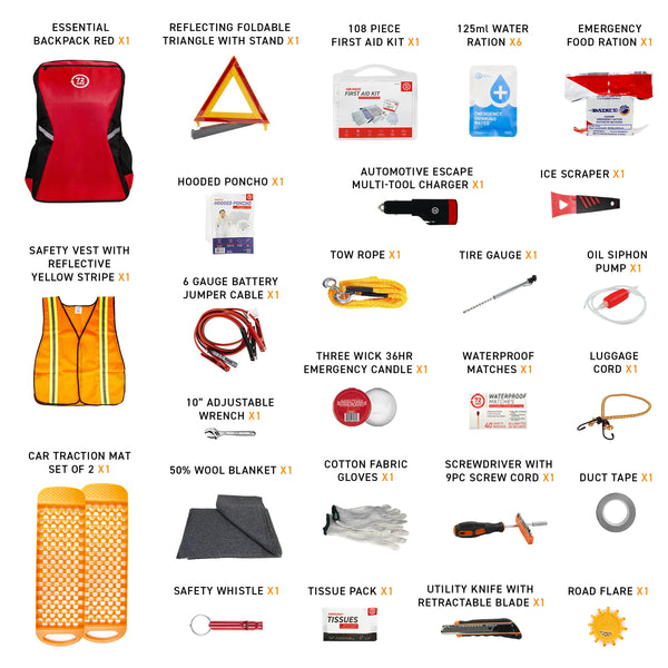 72HRS Deluxe Vehicle Emergency Kit 🇨🇦