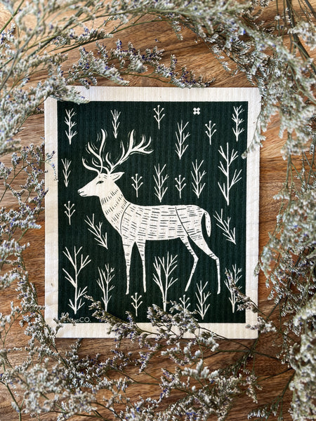 Ten and Co. Swedish Sponge Cloths - 5 Pack Winter Forest