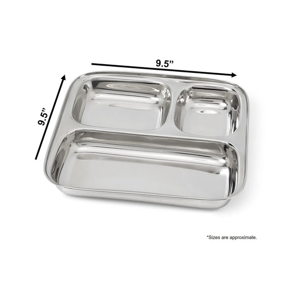 Dalcini Stainless Steel Camping Meal Trays - Singles