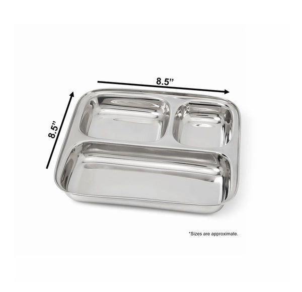 Dalcini Stainless Steel Camping Meal Trays - Singles