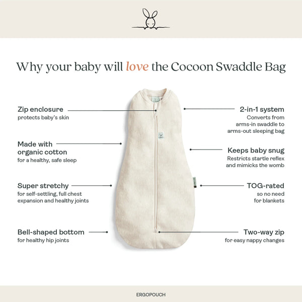 ergoPouch Cocoon Swaddle Sack 2.5 TOG
