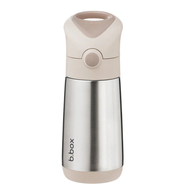 b.box Insulated Straw Cap Stainless Steel Water Bottle - 350ml