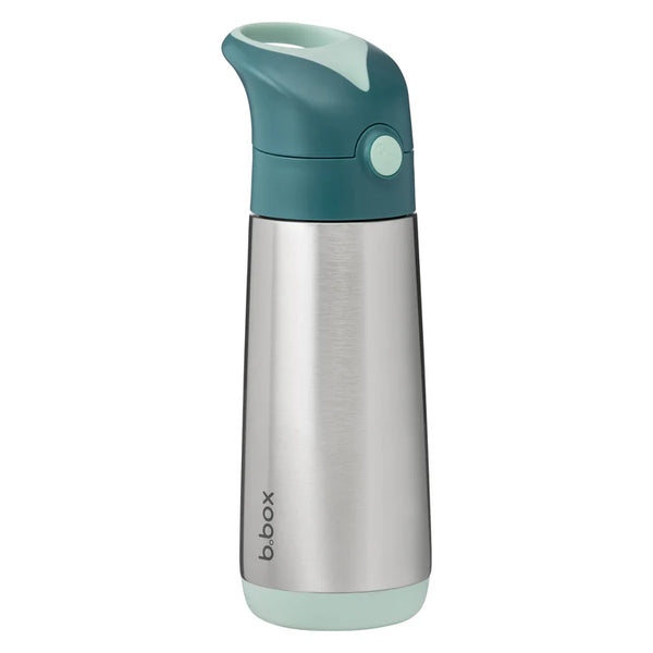 b.box Insulated Straw Cap Stainless Steel Water Bottle - 500ml