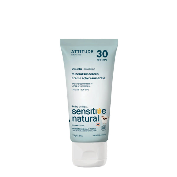 Attitude Sunly Mineral Sunscreen Lotion SPF30 🇨🇦