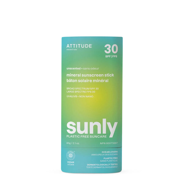 Attitude Sunly Mineral Sunscreen Stick SPF30 🇨🇦