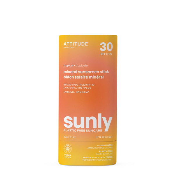 Attitude Sunly Mineral Sunscreen Stick SPF30 🇨🇦