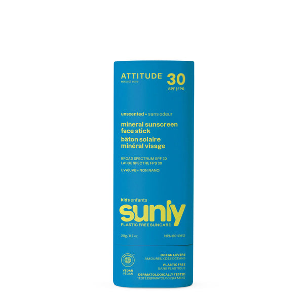 Attitude Sunly Mineral Face Sunscreen Stick SPF30 🇨🇦