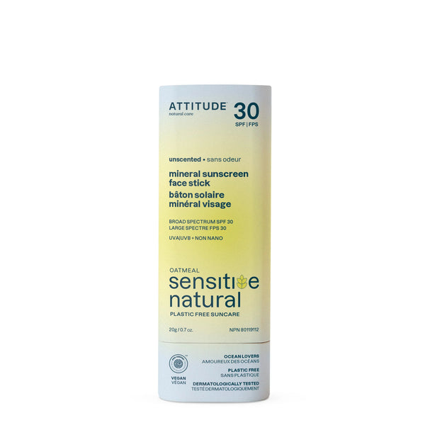 Attitude Sunly Mineral Face Sunscreen Stick SPF30 🇨🇦
