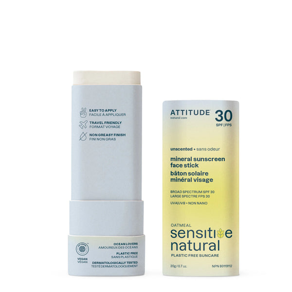 Attitude Sunly Mineral Face Sunscreen Stick SPF30 🇨🇦