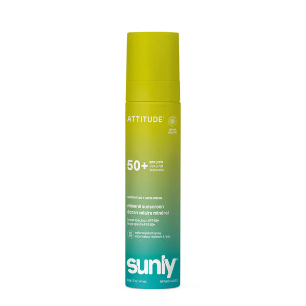 Attitude Sunly Mineral Sunscreen Spray SPF50 🇨🇦