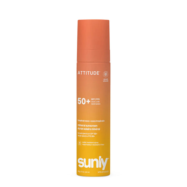 Attitude Sunly Mineral Sunscreen Spray SPF50 🇨🇦