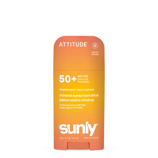 Attitude Sunly Mineral Sunscreen Face & Body Stick SPF50 🇨🇦