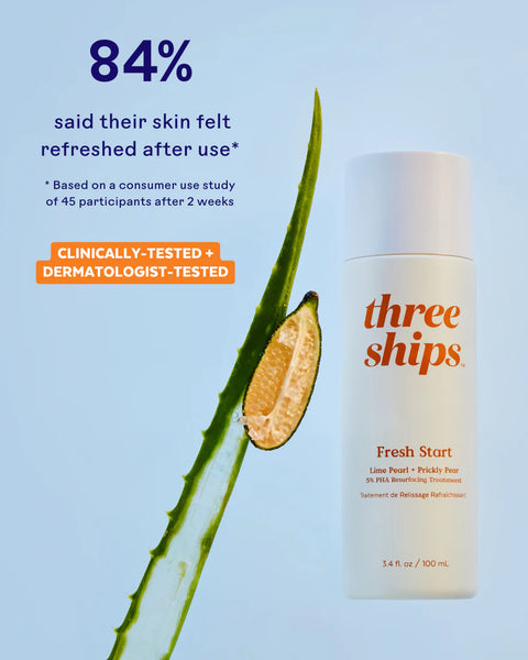 Three Ships Fresh Start Lime Pearl + Prickly Pear Toner - BRIGHTENING 🇨🇦