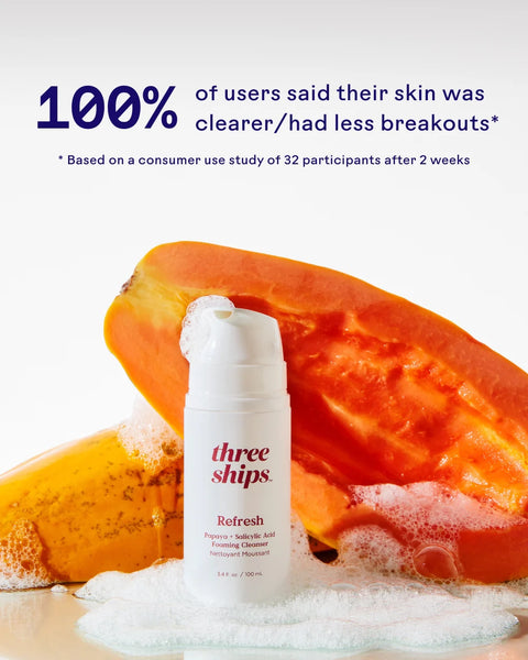 Three Ships Refresh Papaya + Salicylic Acid Blemish Fighting Cleanser 🇨🇦