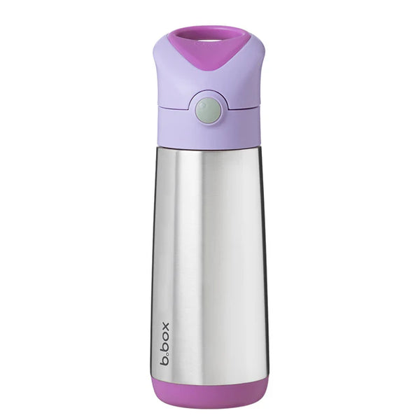 b.box Insulated Straw Cap Stainless Steel Water Bottle - 500ml