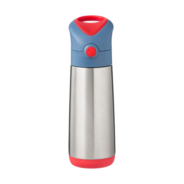 b.box Insulated Straw Cap Stainless Steel Water Bottle - 500ml