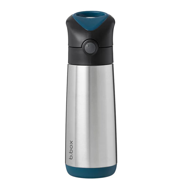 b.box Insulated Straw Cap Stainless Steel Water Bottle - 500ml