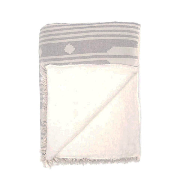 Tofino Towel Co. - The Arrow Fleece Lined Throw (Pewter)