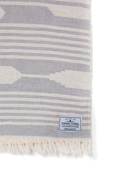 Tofino Towel Co. - The Arrow Fleece Lined Throw (Pewter)