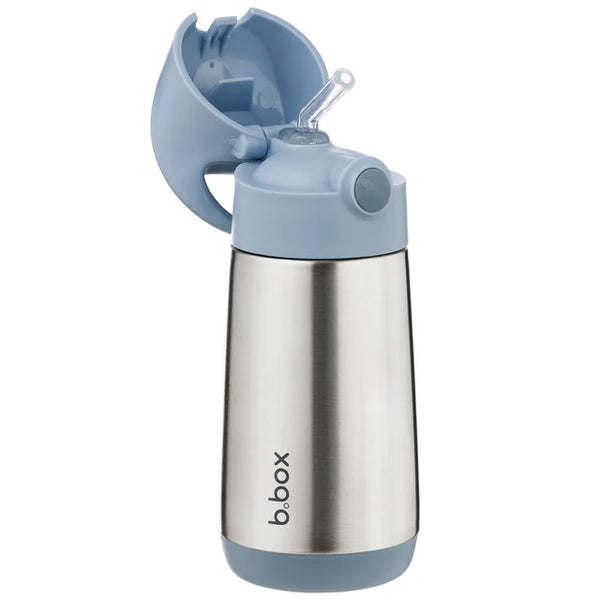 b.box Insulated Straw Cap Stainless Steel Water Bottle - 350ml