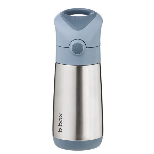 b.box Insulated Straw Cap Stainless Steel Water Bottle - 350ml