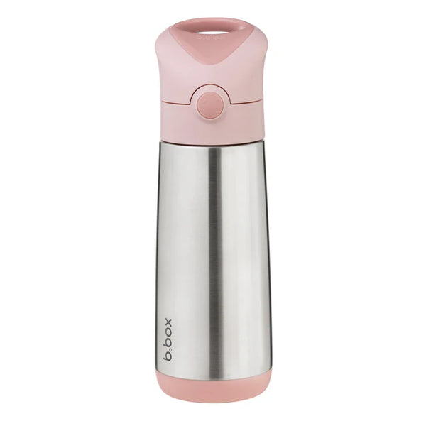b.box Insulated Straw Cap Stainless Steel Water Bottle - 500ml