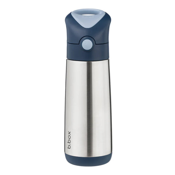 b.box Insulated Straw Cap Stainless Steel Water Bottle - 500ml