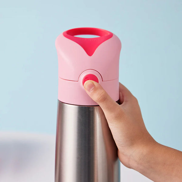 b.box Insulated Straw Cap Stainless Steel Water Bottle - 500ml