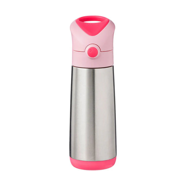 b.box Insulated Straw Cap Stainless Steel Water Bottle - 500ml