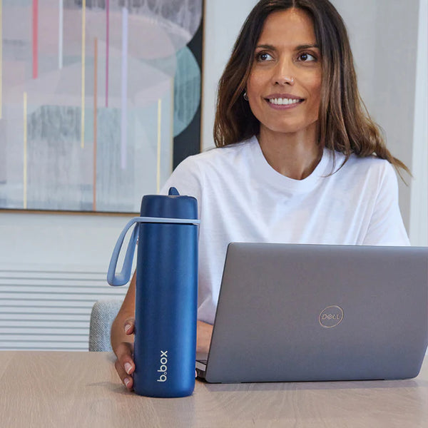 b.box Insulated Flip Top Stainless Steel Water Bottle - 690ml