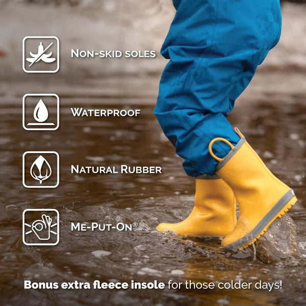 Jan & Jul Puddle-Dry Natural Rubber Rain Boots 🇨🇦