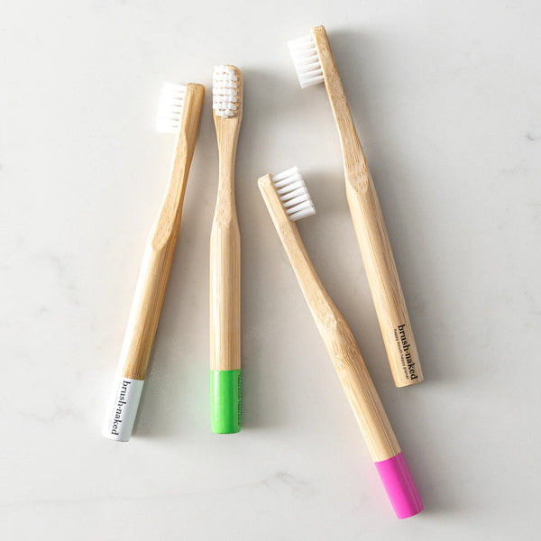 Brush Naked Kids Bamboo Toothbrushes - 4 Pack  🇨🇦