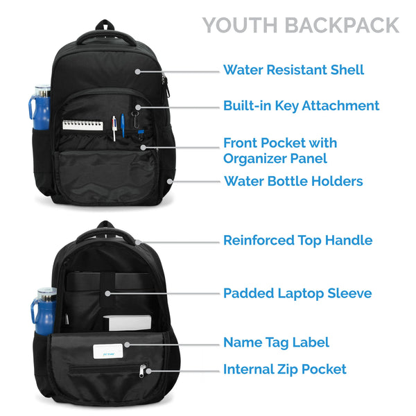 Jan & Jul Youth Water Resistant Backpacks - 17L 🇨🇦