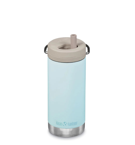 Klean Kanteen Insulated 12oz Water Bottle with Twist Straw Cap