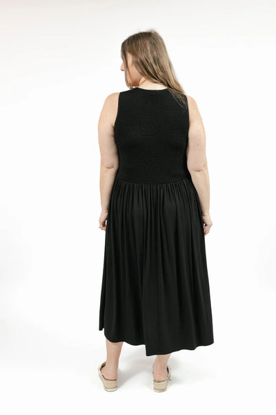 Smash + Tess Charlotte Smocked Midi-Dress