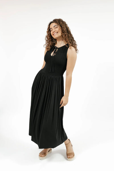 Smash + Tess Charlotte Smocked Midi-Dress