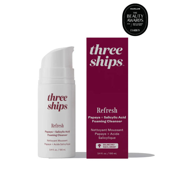 Three Ships Refresh Papaya + Salicylic Acid Blemish Fighting Cleanser 🇨🇦