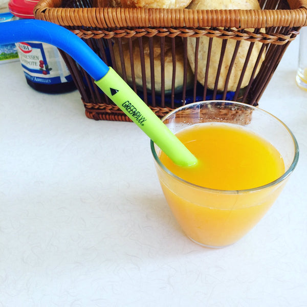 Greenpaxx Reusable Silicone Straws (4-Pack)