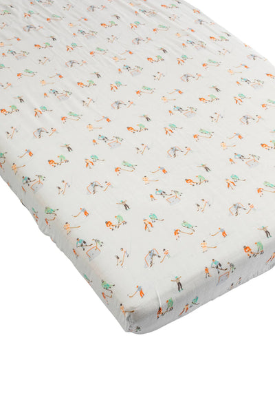 Loulou Lollipop Muslin Crib Sheet