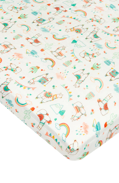 Loulou Lollipop Muslin Crib Sheet