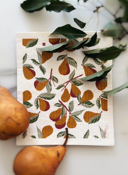 Ten and Co. Swedish Sponge Cloths - 5 Pack Winter Fruit
