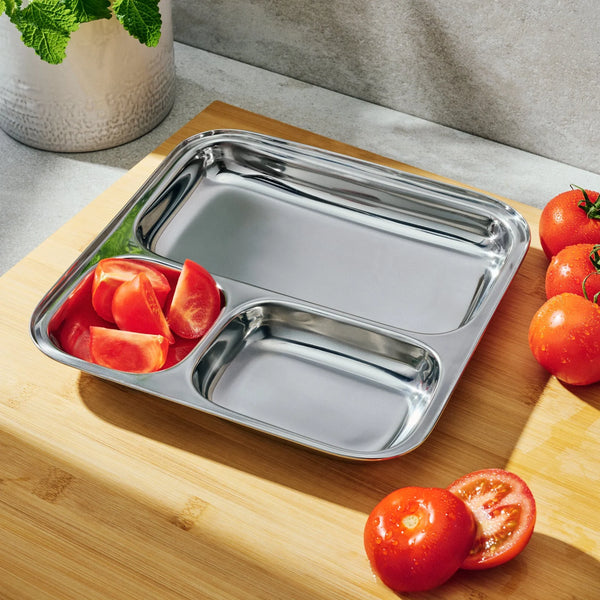 Dalcini Stainless Steel Camping Meal Trays - Singles