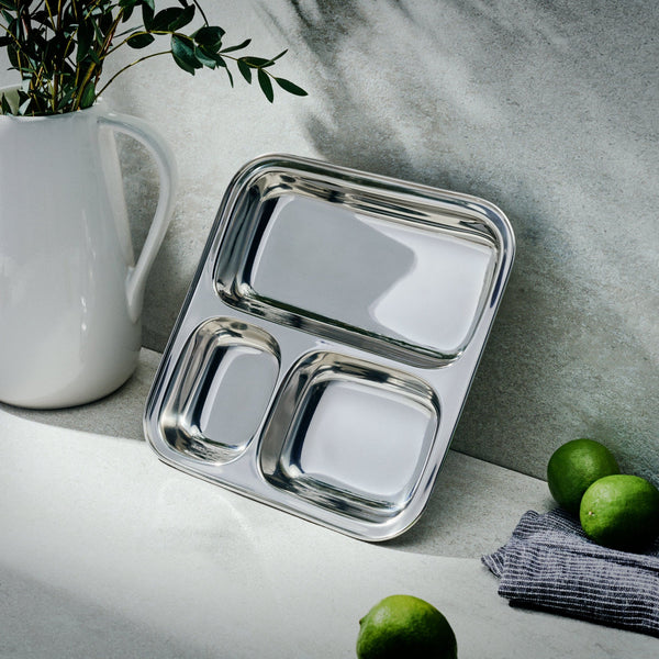 Dalcini Stainless Steel Camping Meal Trays - Singles