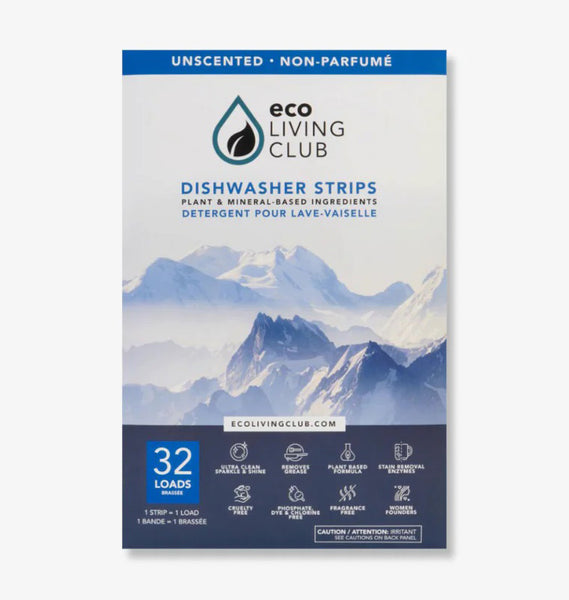 Eco Living Club Dish Washer Detergent Strips - 32+ Loads