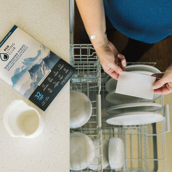 Eco Living Club Dish Washer Detergent Strips - Bulk Pack (500+ Loads)